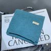 Bufanda de Lana Tejida de Color Sólido Estilo Coreano para Otoño e Invierno, Bufanda Pequeña Dulce y Cálida con Etiqueta de Estudiante Nuevo Coreano