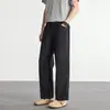 Ropa para Hombre Shanggu: Ropa de Trabajo de Algodón Puro de Alta Calidad para Hombre, Nuevo Estilo Verano 2026, Pantalones Casuales de Pierna Recta Sueltos de Color Sólido de Nueve Puntos