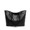 Bolsa de Ombro Feminina Drop-Shipping de Uma Peça, Grande Capacidade, Cor Sólida, Tecida, Bolsa Tote Simples, Bolsa de Mão Atacado, Pode Ser Estampada, Carregável à Mão