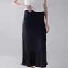 Falda Midi de Seda de Morera 19mm Seda Lavada a la Arena para Mujer Longitud Media 25 Años Nuevo Pijama de Seda Lavada a la Arena