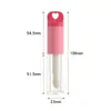 Nuevo tubo de brillo de labios con tapa en forma de corazón, herramienta dispensadora para tubo de glaseado de labios, material de empaque cosmético, tubo de brillo de labios vacío