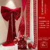 Livro Vermelho Pequeno Mesmo Estilo Flor Suspensa diy Cortina de Flores Saco de Material Flores Artificiais Enfeites Pendurados Decoração de Sala de Casamento