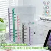 Macaron Transparente 6 Furos A5A6A7 Caderno de Folhas Soltas Capa Macia PVC Cor de Doce Presilha M5 Concha de Planejador Simples