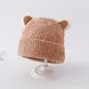 Gorro de bebé de invierno, gorro de lana coreano para niños y niñas, gorro de punto cálido con protección para los oídos, gorro de lana para niños de otoño e invierno.