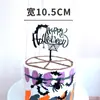 Fábrica direta de decoração de bolo série Halloween Letras Feliz Halloween Abóbora Cartão de acrílico