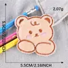 Etiqueta de Bordado por Computadora Lixin Accesorios para Ropa Pegatinas de Bordado de Oso de Peluche Lindo Parche Autoadhesivo Pegatinas de Tela de Animal
