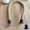 Gancho de cuerda de cáñamo pértiga de conserje línea de aislamiento decoración de cuerda de cáñamo estilo retro división línea de advertencia conexión de macetero cuerda de barandilla
