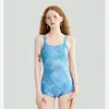 Traje de Banho de Corrida Estilo 2026 para Mulheres, Rio Estrelado em um Sonho, Toque de Luxo, Dedicado para Piscinas, Absolutamente Lindo para Fontes Termais