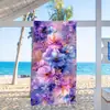 Toalla de Playa de Flores de Verano Secado Rápido Absorbente Esencial para Vacaciones al Aire Libre Toalla de Baño Compra Grupal Personalizada JIT
