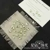 Wuzhou K9 Súper Brillantes 6x10 Forma de Huevo de Paloma Pedrería 1:1 Restaurar Decoración de Cigarrillo Uñas de Fondo Puntiagudo Adornos Accesorios de Pedrería diy