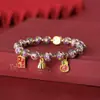 Pulsera de cloisonné gris fragante de Pekín, pulsera de esmalte cloisonné, pulsera bulliciosa de esmalte de color para pareja, novias, flores, regalo para hombres y mujeres