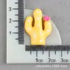 Pegamento Cremoso Cactus Miniatura Planta Suculenta Enmacetada Accesorios de Resina Tocado Accesorios para el Cabello Material para Funda de Teléfono Móvil DIY