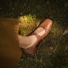 Zapatos Individuales de Piel de Cordero Estilo Vintage Primavera Verano 2025 Cuero Completo por Dentro y por Fuera Tacón Grueso Zapatos Mary Jane Dropshipping Zapatos Hechos a Mano