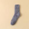 Calcetines de terciopelo coral para mujer, calcetines de tubo gruesos de invierno, calcetines para el hogar, calcetines para dormir, cómodos, cálidos, de color sólido, calcetines para mujer