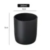 Copo de Vidro Fosco Mate Simples para Vela Suporte de Vela de Aromaterapia Feito à Mão Recipiente Frasco de Vela Perfumada Caseira DIY Garrafa Vazia
