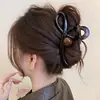 Item quente em alta 2026: presilha de tubarão elegante e requintada, suave e versátil, adequada para penteados presos na nuca, acessório de cabelo para mulheres