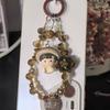Encantos Originales Pop Mart Lindos para Hacer Manualidades con Cristal de Fresa y Hortensia para Correas de Teléfono, Colgantes de Bolsos y Colgantes de Coche