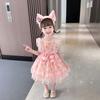 Vestido lolita infantil, vestido de verano 2024, nuevo vestido de cumpleaños de verano para niñas, vestido de princesa lolita