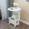 Mesa de Cabeceira Estilo Nórdico Moderno e Simples Armário de Armazenamento para Quarto Pequeno Armário de Cabeceira Mesa Quadrada Criativa para Sala de Estar
