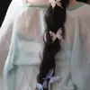 Pinza para el Cabello de Mariposa de Tul Súper de Hada, Dulce y Elegante, con Tres Capas y Pedrería, Pinza Lateral para Flequillo DIY, Accesorio para el Cabello, Pinza Lateral, Adorno para el Cabello