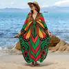 Vestido Largo Estampado de Cuello en V Estilo Bohemio Nuevo 2026, Cubre-traje Holgado Protector Solar, Vestido para Vacaciones en la Playa