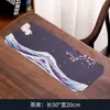 Tapete de Té Impermeable al por Mayor, Mantel de Mesa de Té, Tapete de Mesa de Té, Tapete Seco de Terciopelo de Piel de Ciervo, Accesorios para Ceremonia del Té, Caminero de Mesa Estilo Chino, Estilo Zen
