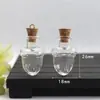 Botella de los deseos de vidrio para manualidades DIY, botella pequeña con tapón de corcho, botella de deriva para deseos, adorno colgante