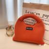 Diseño Nicho Color Caramelo Bolso Simple Tejido a Mano Bolso Estudiante Viajero Gran Capacidad Bolso de Muñeca Bolso Tote