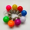 Bombilla G45 de Colores Bombilla de Color Navidad Bombilla 12V Bombilla LED 24V Luz Exterior LED Roja Luz de Ahorro de Energía Super Brillante