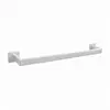 Juego de cinco piezas toallero de acero inoxidable kit de tubo cuadrado negro anillo para toallas portarrollos de papel gancho individual colgante para baño