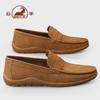 Mocassim Masculino Autêntico Ram Slip-On Plano para Dirigir Primavera e Outono Baixo Slip-On Couro Casual