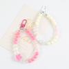 Llavero de Cabeza de Conejo con Flor para DIY Cadena Colgante para Funda de Teléfono Móvil Cuentas Hechas a Mano Gato Pequeño con Cabeza de Gato Cuentas Joyería Decorativa