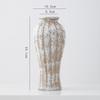 Vaso Cerâmico Shumen Estilo Retro Wabi-Sabi Luxo Leve High-End Flores Hidropônicas Arranjo de Flores para Sala de Estar Enfeites Decorativos