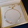 Corea del Sur Pulsera ajustable de circón Plaza Dongdaemun para mujer, pulsera simple de lujo ligero, temperamento de personalidad, pulsera de alto sentido