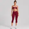 Conjunto de top de tirantes de yoga con bloques de color de lunares transfronterizo, imitación de dos piezas para mujer, secado rápido, espalda hermosa, conjunto deportivo para correr al aire libre y fitness