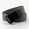 Cinturón de Lona para Hombre Hebilla Automática Casual Versátil Moda Cinturón Forrado Engrosado Nylon Traje de Trabajo Entrenamiento Militar Cinturón de Moda