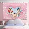 Lindo Paño Colgante de Fondo de Dibujos Animados Crayon Shin-Chan para Dormitorio Mesita de Noche Fondo para Transmisiones en Vivo Fotografía Paño Colgante Renovación para Ocultar Defectos Tapiz