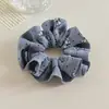 Scrunchie de Laço Doce com Bolinhas e Babados Cinturados Estilo Coreano para Mulheres, Elástico Versátil para Rabo de Cavalo Baixo