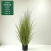 Bonsai de grama de cebola artificial mais vendido internacionalmente, plantas em vaso de capim-dos-pântanos, decoração de interiores para casa, plantas artificiais para paisagismo, grama artificial