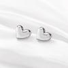 Pendientes de Acero Inoxidable con Forma de Corazón Tohm, Simples y Versátiles, Estilo Coreano, Pequeños y Frescos, Pendientes con Forma de Corazón para Mujer, No se Desvanecen y No Alérgicos