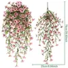 Flores Artificiales de Vid Violeta de Eucalipto Transfronterizas para Sala de Estar Interior Boda Decoración Colgante de Pared Exteriores Flores Falsas