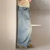 Calça Jeans Wide Leg Feminina Estilo Coreano 2026 Primavera/Verão Novo Jeans Tendência Infantil