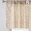 Cortina corta de tela para papá, estilo americano transfronterizo, hoja de arce verde, borla, media cortina, sala de estar, dormitorio, cocina, cortina pequeña, cortina terminada