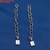 Cadena de Extensión de Plata de Ley con Cadena Plana Retorcida de Pez Pequeño con Cadena Retro Vieja DIY Hecha a Mano Cadena de Acabado con Cuentas