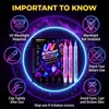 Set de 12 bolígrafos fluorescentes UV, marcadores para pintura facial y graffiti corporal que brillan en la oscuridad, herramientas creativas para fiestas en bares y Halloween
