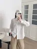 Moda Otoño 2026: Bordado de Caricatura Artística Cardigan Holgado para Mujer Camisa de Manga Larga Top Tendencia al por Mayor