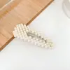 Pasador de Perlas Estilo Coreano Estilo Ins Pasador para el Cabello de Niña Estilo Carson Pinza Lateral para el Flequillo Pinza Superior Pinza de Celebridad de Internet Pinza Estilo Coreano