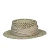 Sombrero de paja francés para vacaciones, sombrero de copa cóncavo de paja salada para mujer, sombrero de protección solar de verano, sombrero de playa informal vintage combinable.
