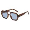 Óculos de Sol Europeus e Americanos Retro Ponte Dupla Street Photography Americano High-End Estilo Ins Masculino e Feminino Moderno Formato Côncavo Óculos de Sol para Rosto Redondo