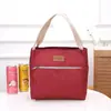 Bolso Nuevo para Mujer Tela Oxford Impermeable Tirar Bolsa para Lonchera Bolsa Bento Bolsa Cuadrada Pequeña Bolsa de Mamá